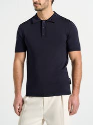 Manière De Voir Bryn Luxe Knitted Polo Top