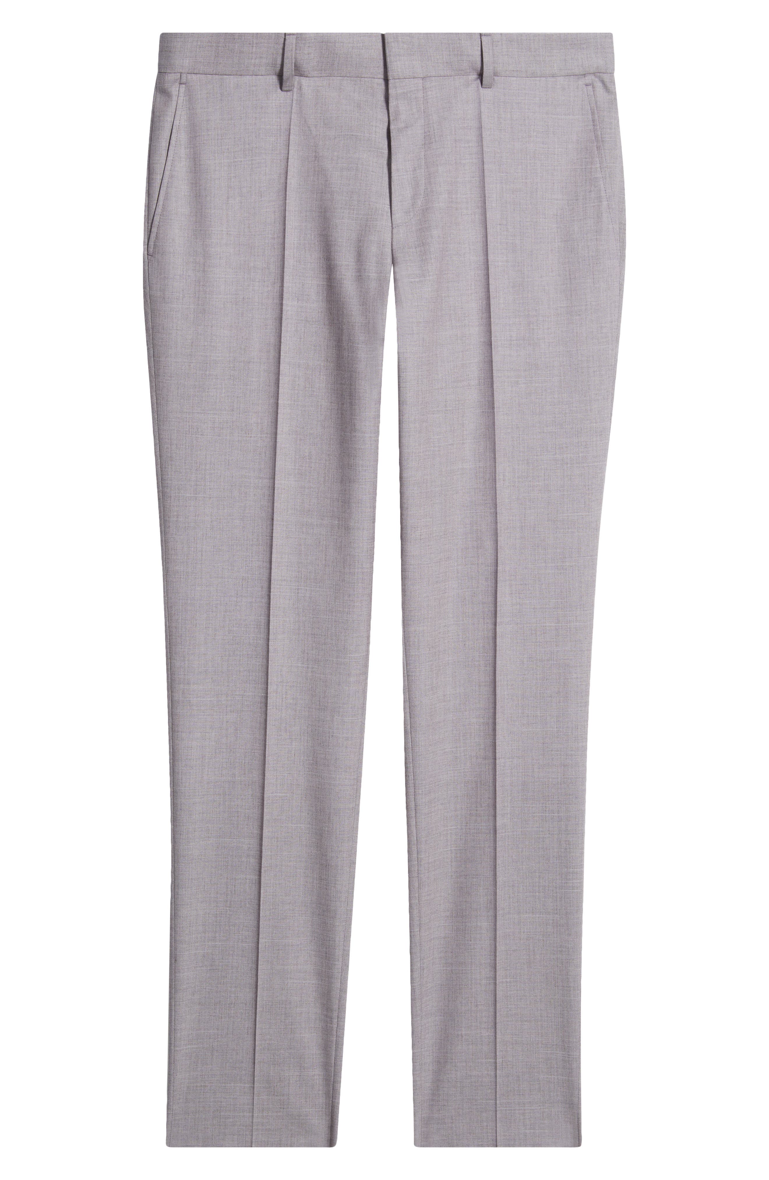 Genius Slim Fit Wool Blend Melange Dress Pants - image 2