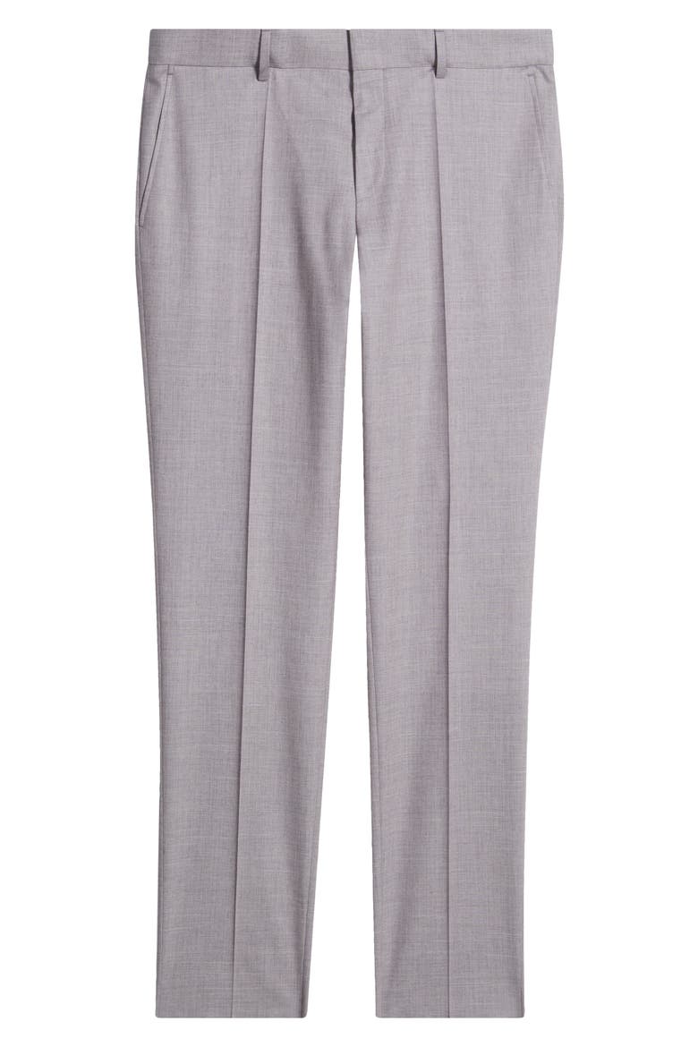 Genius Slim Fit Wool Blend Mélange Dress Pants, Alternate, color, LIGHT/ PASTEL PURPLE