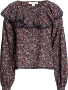 Treasure & Bond Ruffle Collar Top