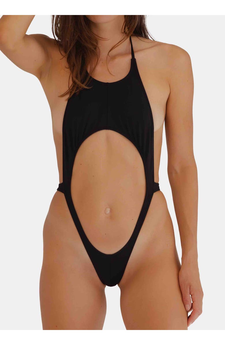 Minimale Animale Ricci One Piece Swimsuit, Main, color, Black