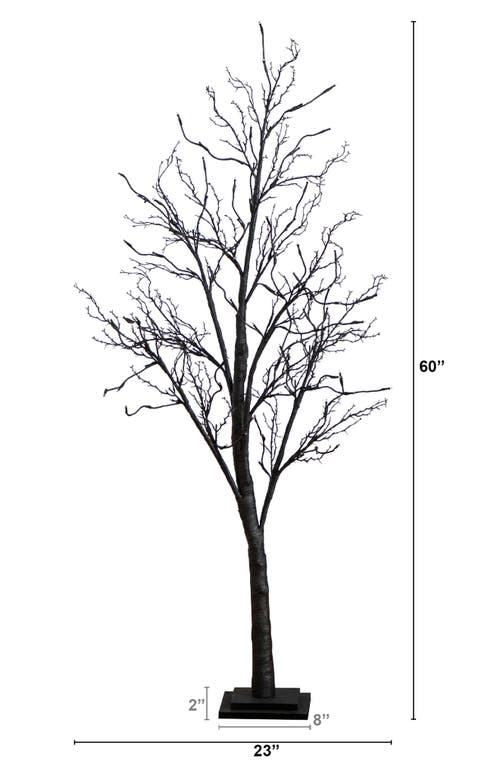 Nearly Natural 5ft Prelit Halloween Deluxe Twig Tree In Black