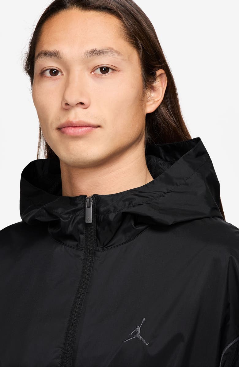 Jordan Essentials Draft Hooded Jacket, Alternate, color, Black/ Anthracite