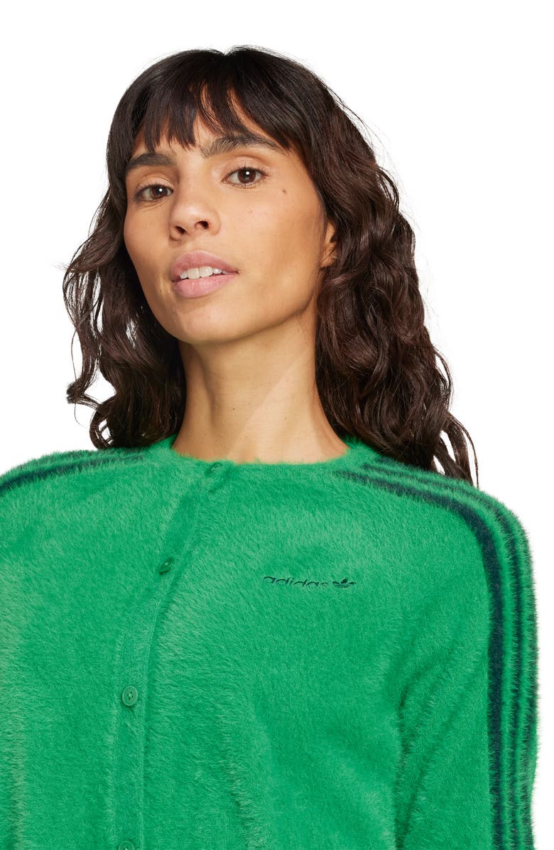 adidas Fluffy Cardigan, Alternate, color, 