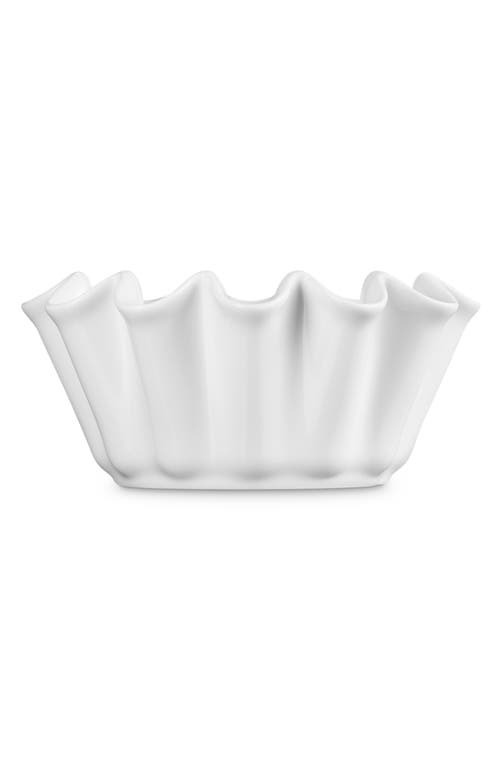 Le Creuset Stoneware Ruffle 1.4 Qt. Brioche Baker In White