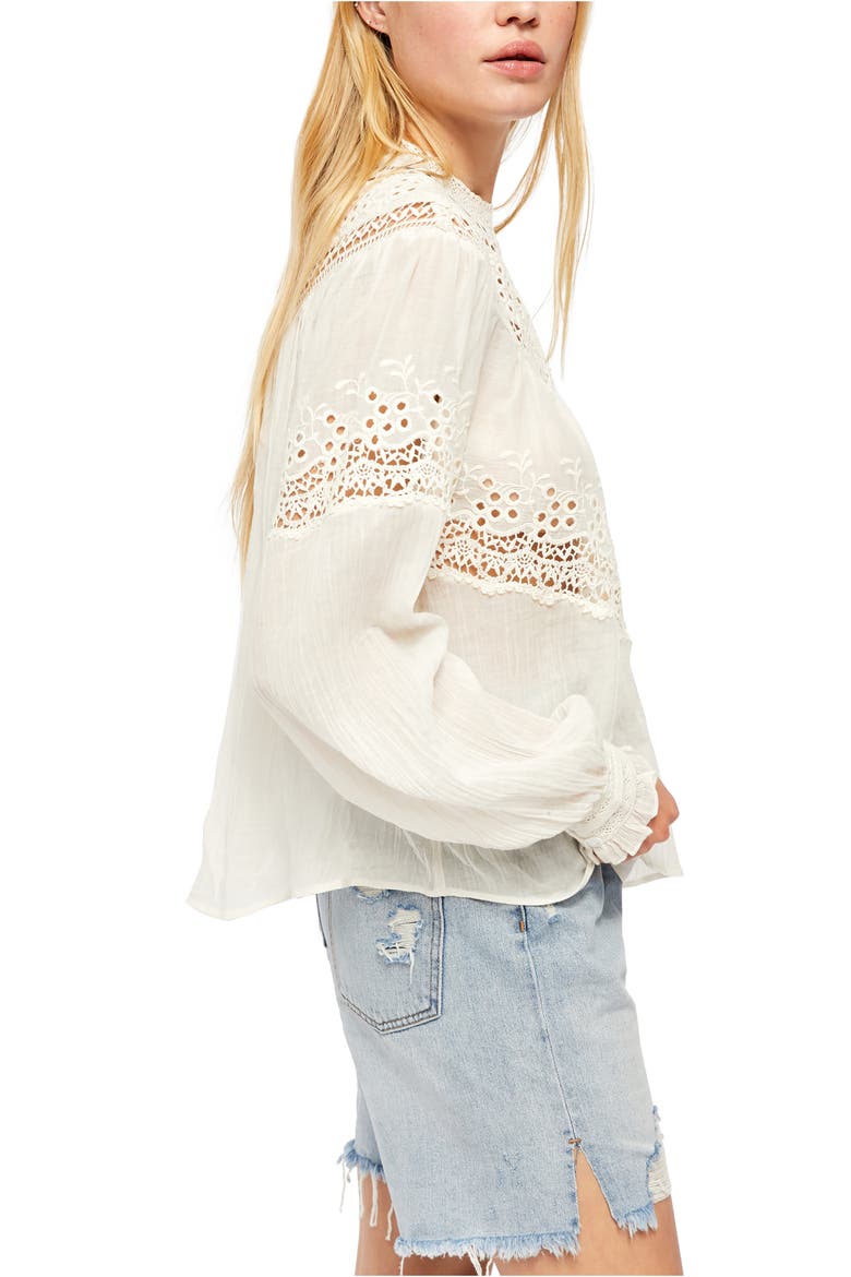 Abigail Victorian Top, Alternate, color, IVORY