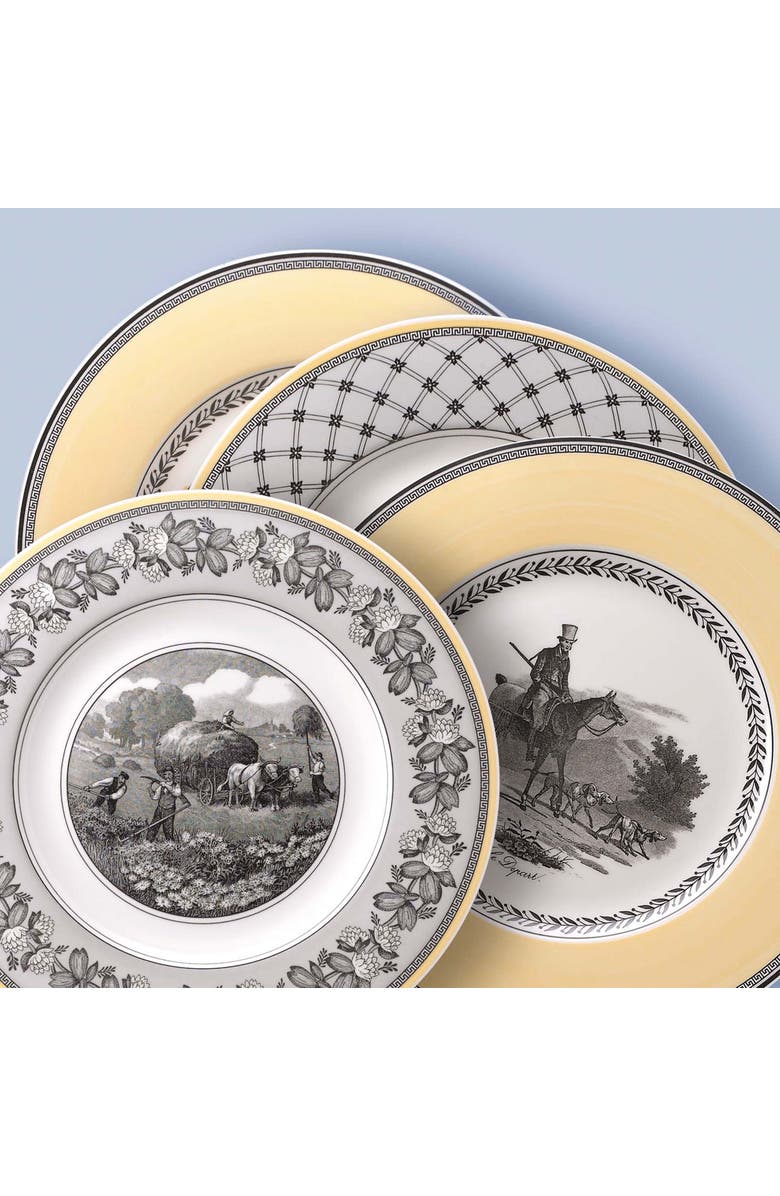 Villeroy & Boch Audun Fleur Dinner Plate, Alternate, color, Yellow