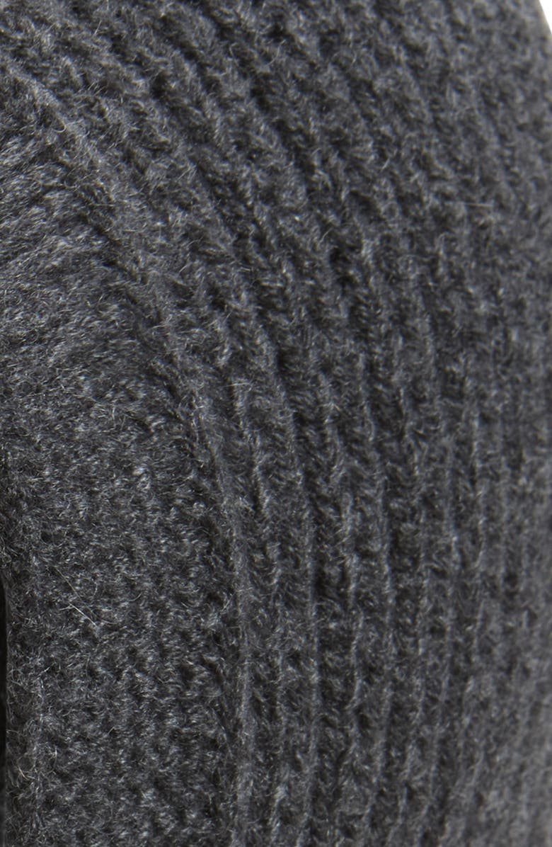 Johnstons of Elgin Waffle Stitch Cashmere & Silk Snood, Alternate, color, Charcoal