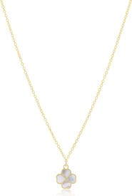 The Lovery Fine Jewelry Mother of Pearl Lucky Clover Necklace