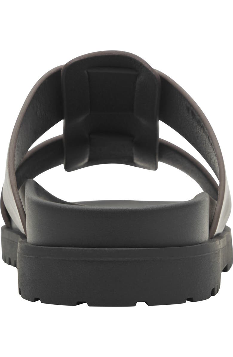 Calvin Klein Rolinde Lug Sole Slide Sandal, Alternate, color, Dark Brown