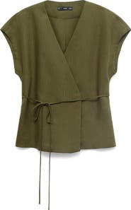 MANGO Wrap Top