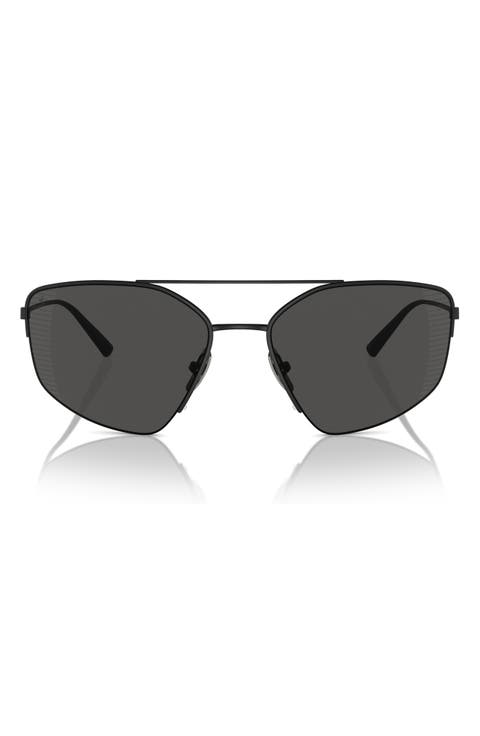 63mm Oversize Irregular Sunglasses