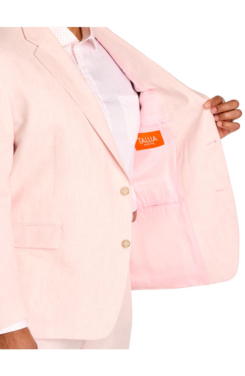Tallia Big & Tall Linen Suit Jacket V2, Alternate, color, Pink
