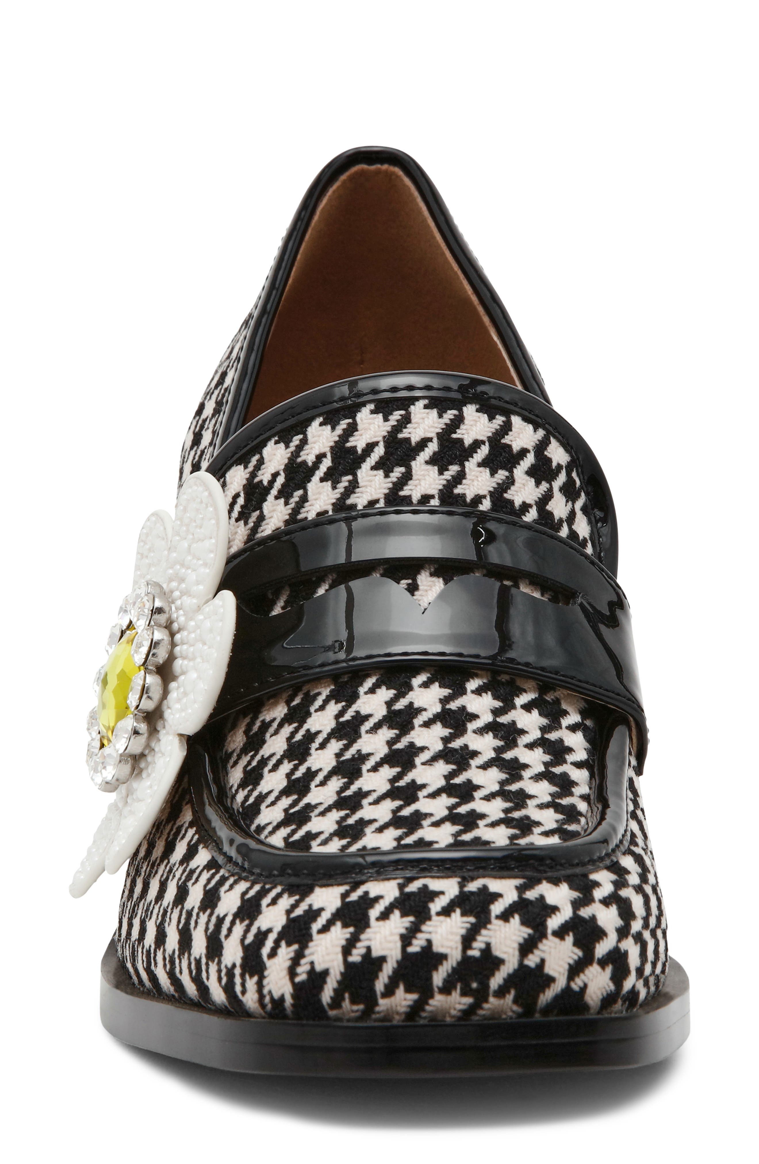 Casandra Loafer Pump, Alternate, color, BLACK/ WHITE MULTI