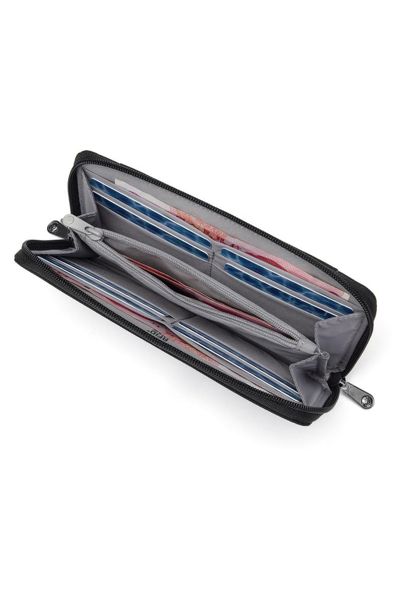 RFIDsafe Continental Wallet, Alternate, color, Jet Black