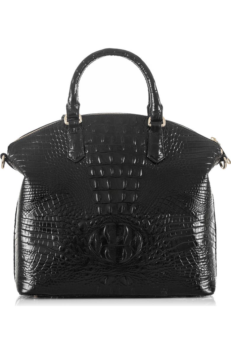 Brahmin Large Duxbury Melbourne Croc Embossed Leather Satchel, Alternate, color,