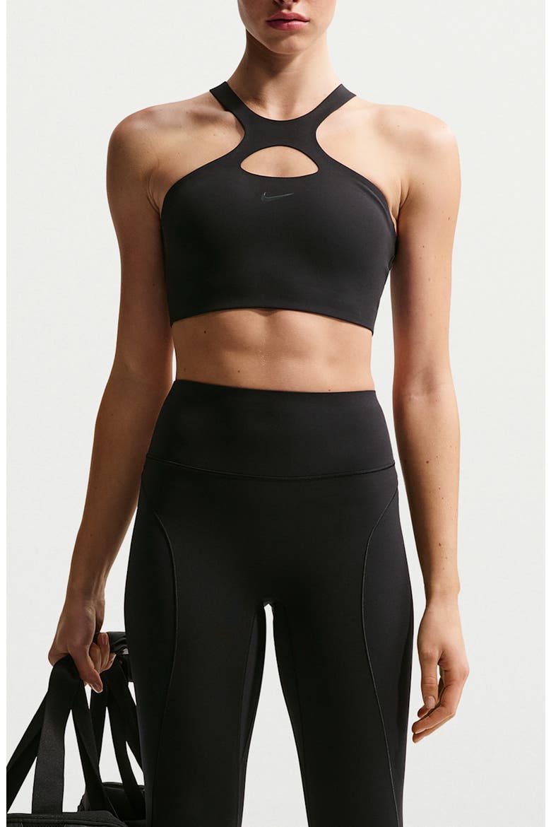 Universa Dri-FIT High Waist 7/8 Leggings, Main, color, BLACK/ANTHRACITE/GREY