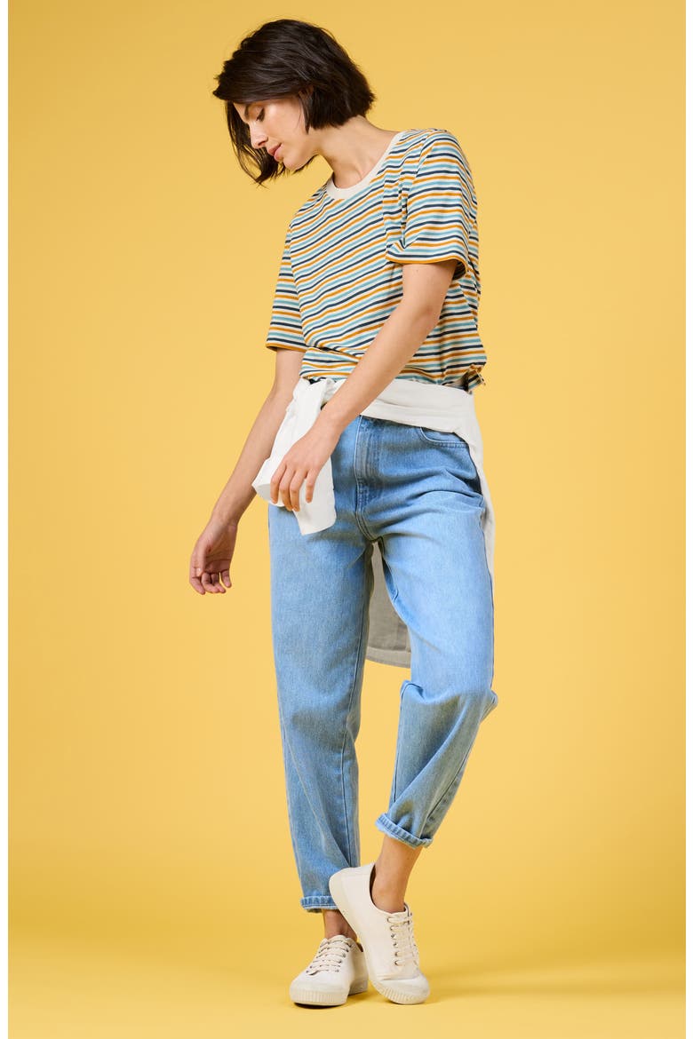 Copseland Stripe Organic Cotton T-Shirt, Alternate, color, PELLITRAS TUMERIC