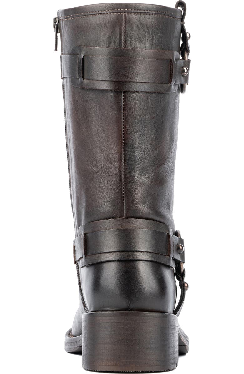 VINTAGE FOUNDRY Augusta Harness Strap Boot, Alternate, color, Chocolate