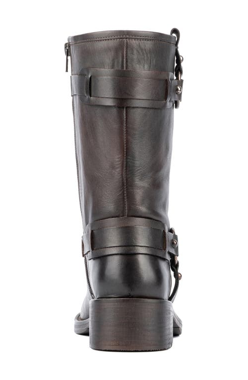 Vintage Foundry Augusta Harness Strap Boot In Chocolate