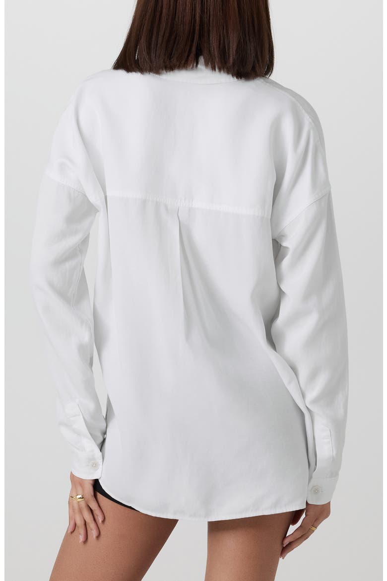Trestles Twill Button-Up Shirt, Alternate, color, WHITE