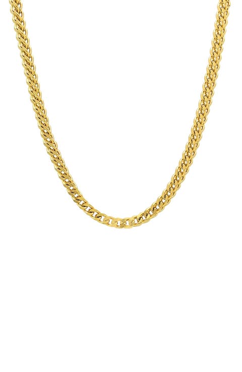 Men's 18K Gold Plate Chain Necklace