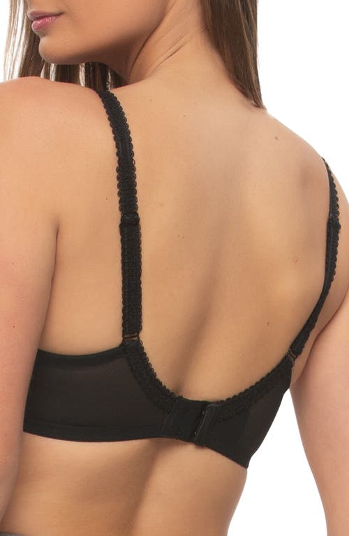 Felina Fleurs Unlined Underwire Bra In Black
