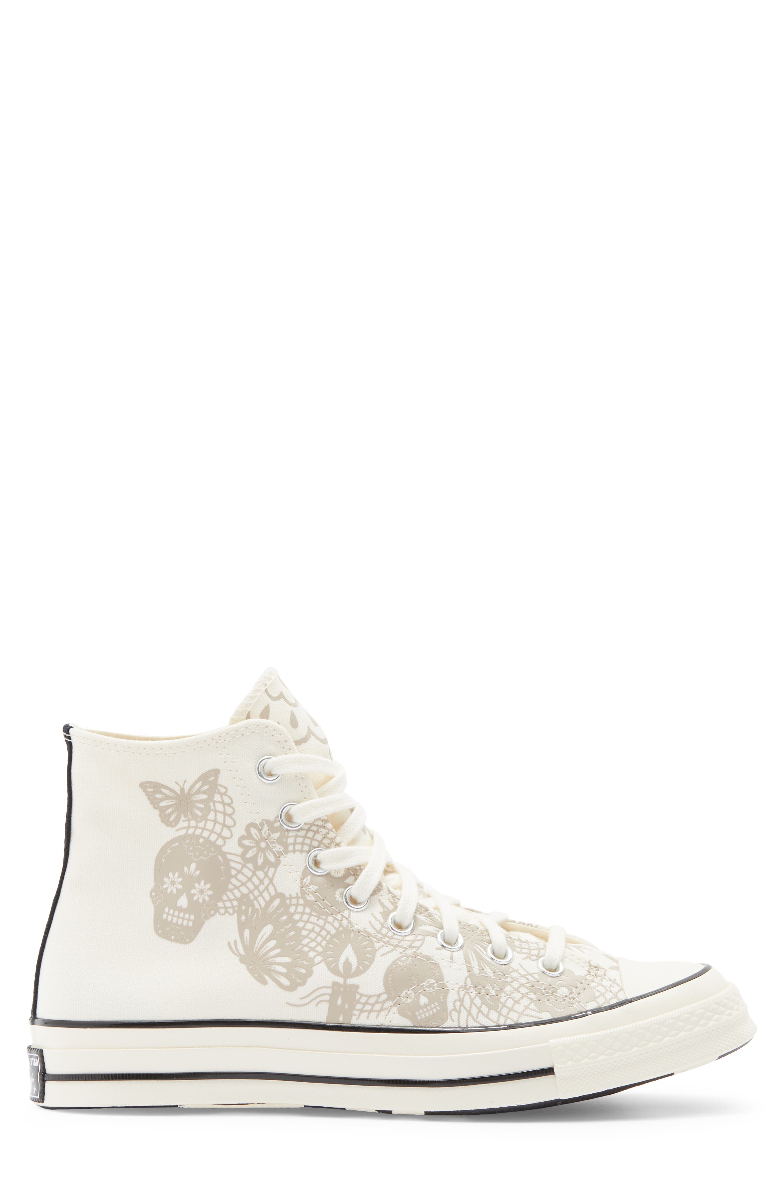 Chuck 70 High Top Sneaker, Alternate, color, EGRET/ PAPYRUS/ BLACK