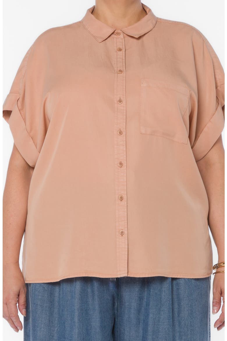 Edison Button-Up Shirt, Main, color, PRALINE