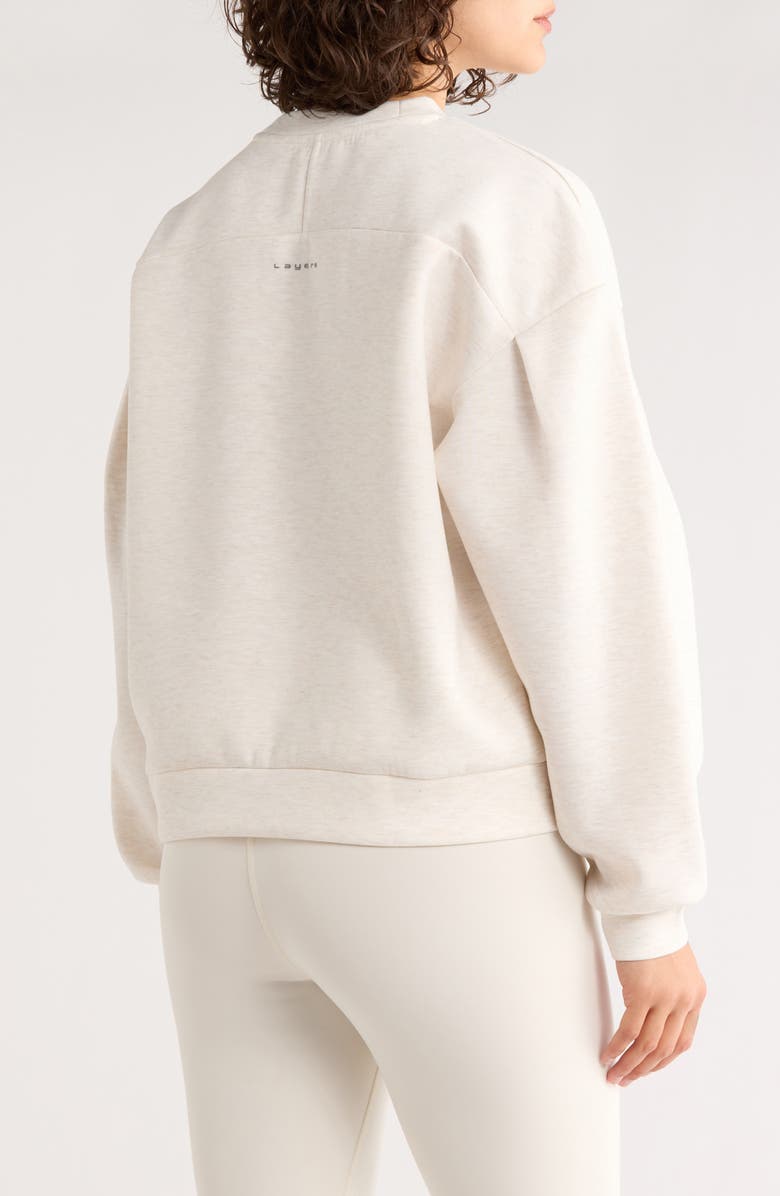 LAYER 8 Scuba Sweatshirt, Alternate, color, Wheat Heather