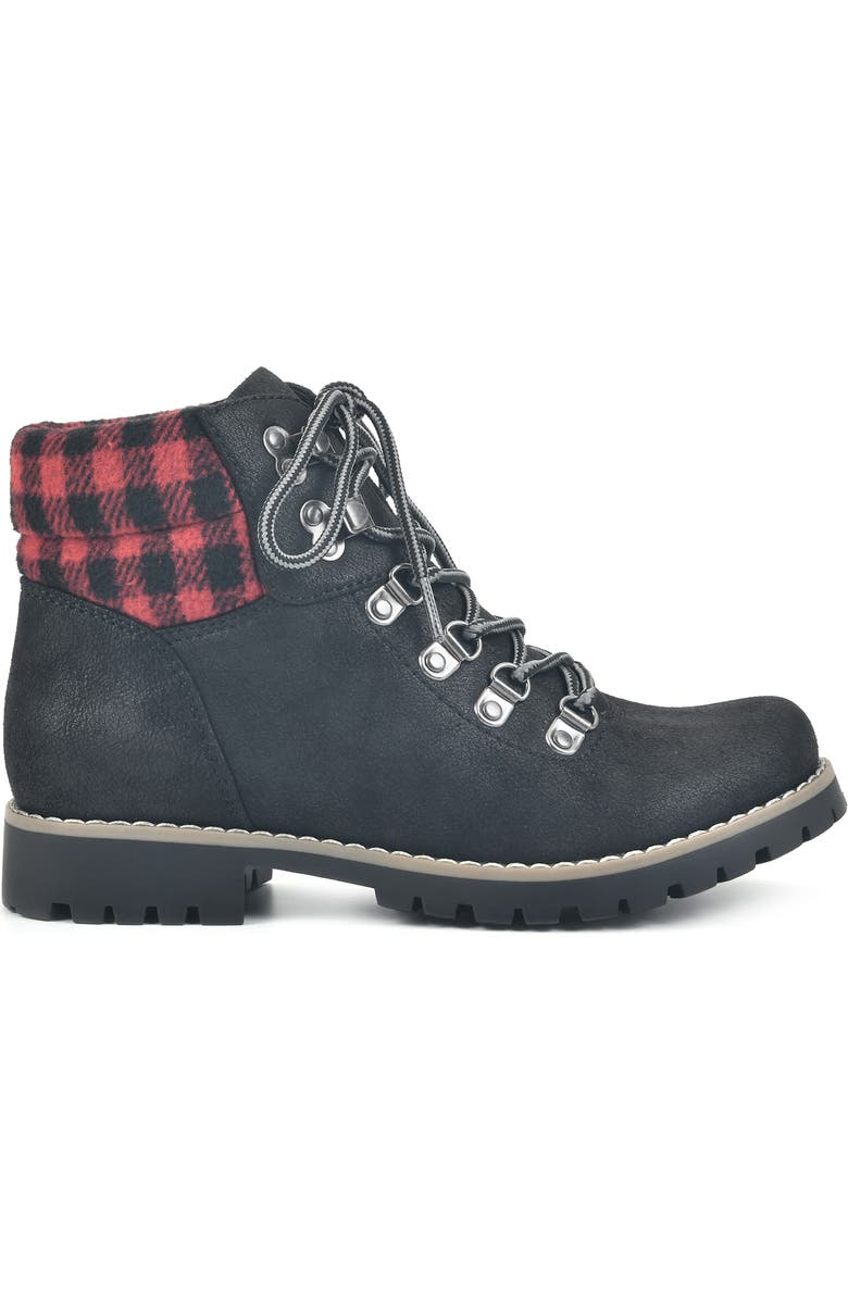 CLIFFS BY WHITE MOUNTAIN Pathfield Knit Collar Lace-Up Boot, Alternate, color,