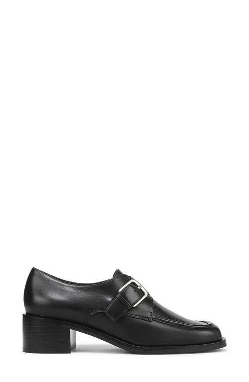 Vince Lennox Monk Strap Shoe In Black