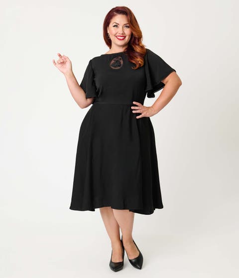 Plus Size 1930s Swing Dress