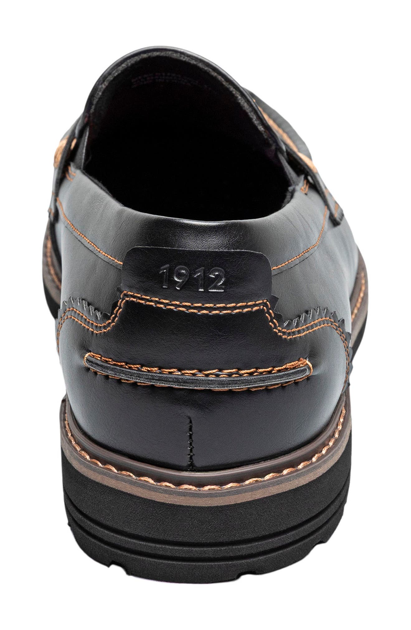 NUNN BUSH Oslo Moc Toe Penny Loafer, Alternate, color, Black