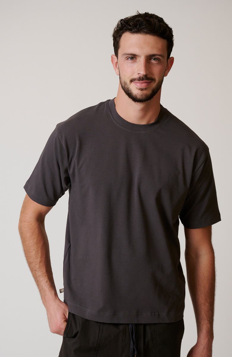 LEISURE LAB Coastal Tee, Alternate, color, Charcoal