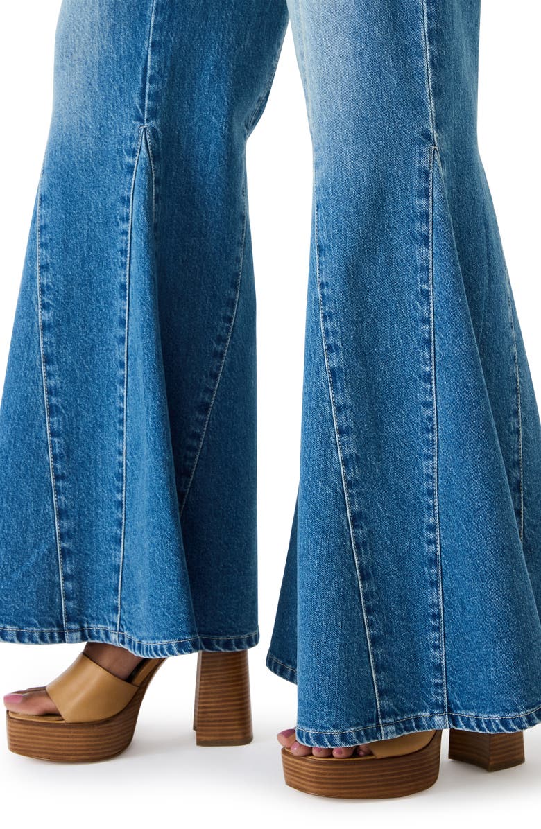 Steve Madden Stacia Flare Jeans, Alternate, color, Aruba Blue