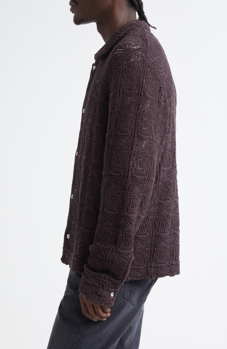 Séfr Myles Knit Overshirt, Alternate, color, Heavy Roast Knit