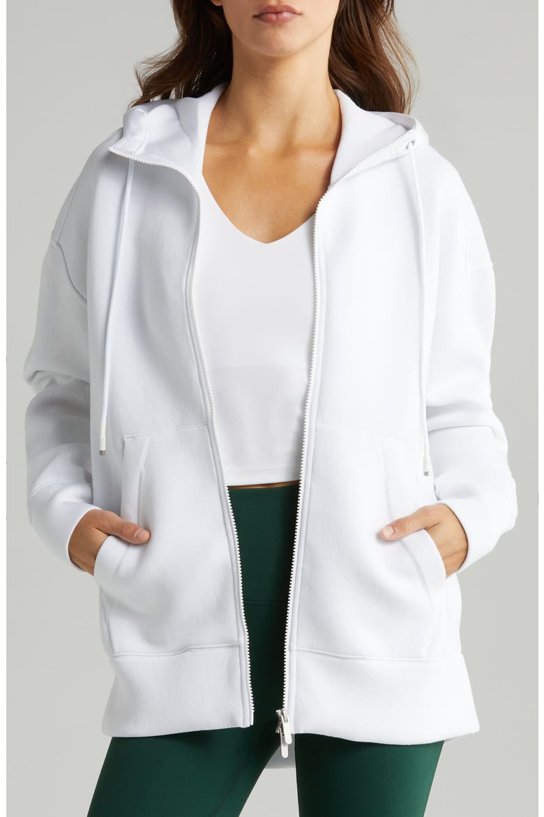 Intention Zip Hoodie, Main, color, WHITE