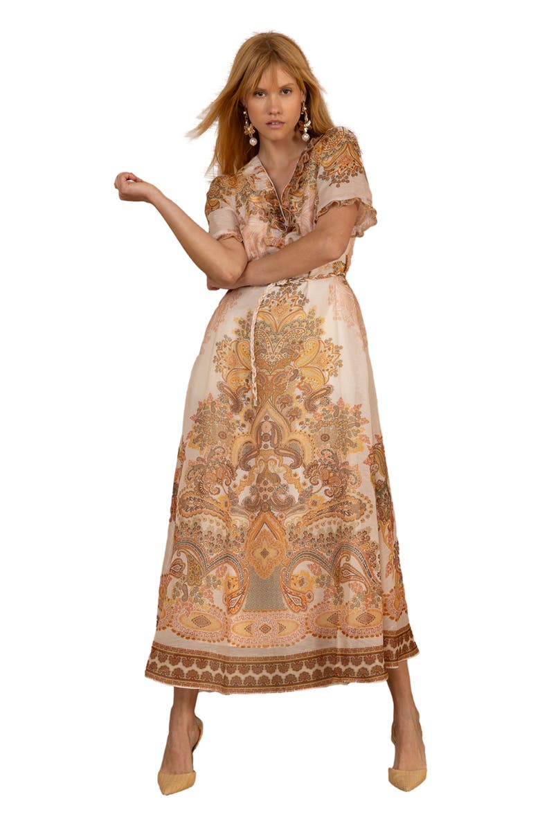 Hale Bob Micah Organza Maxi Dress, Alternate, color, Ivory