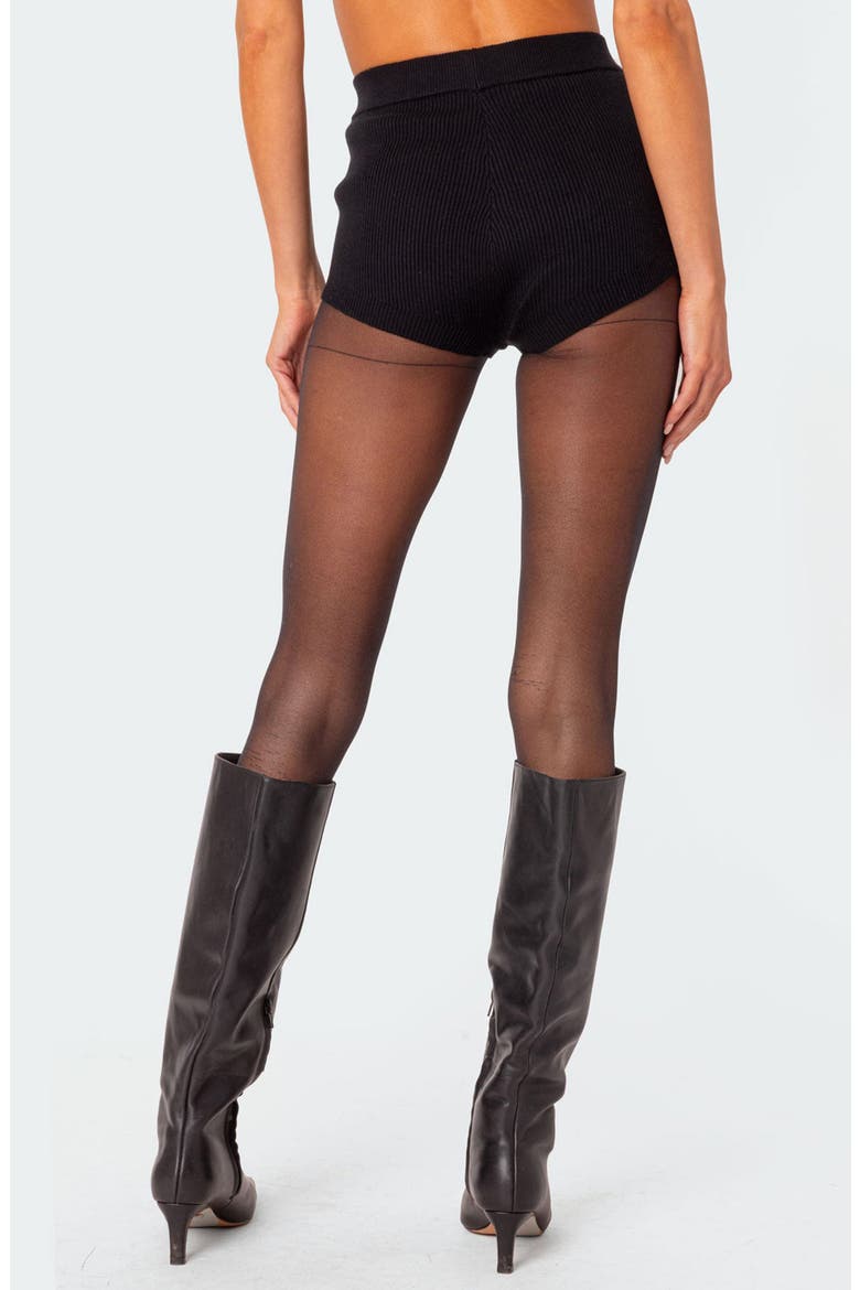 Marcus Rib Micro Shorts, Alternate, color, BLACK