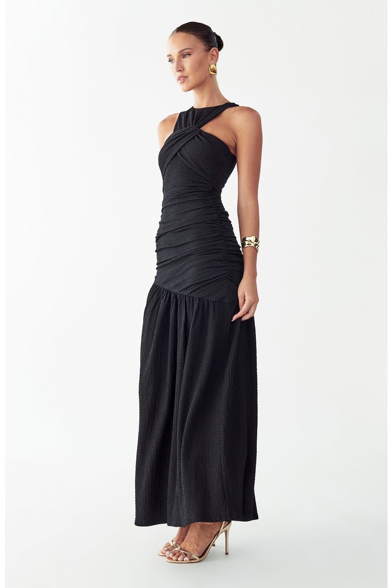 Kyle Midi Dress, Alternate, color, Black