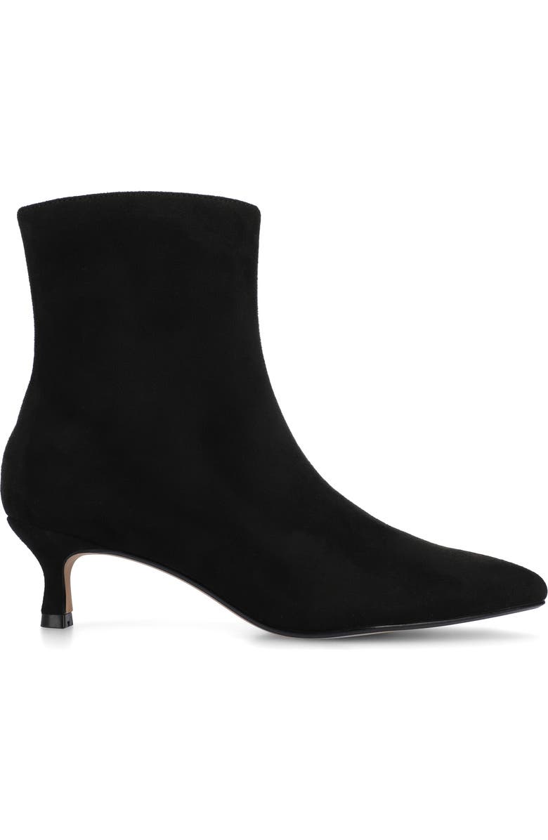 Journee Collection Arely Bootie, Alternate, color, Black Suede
