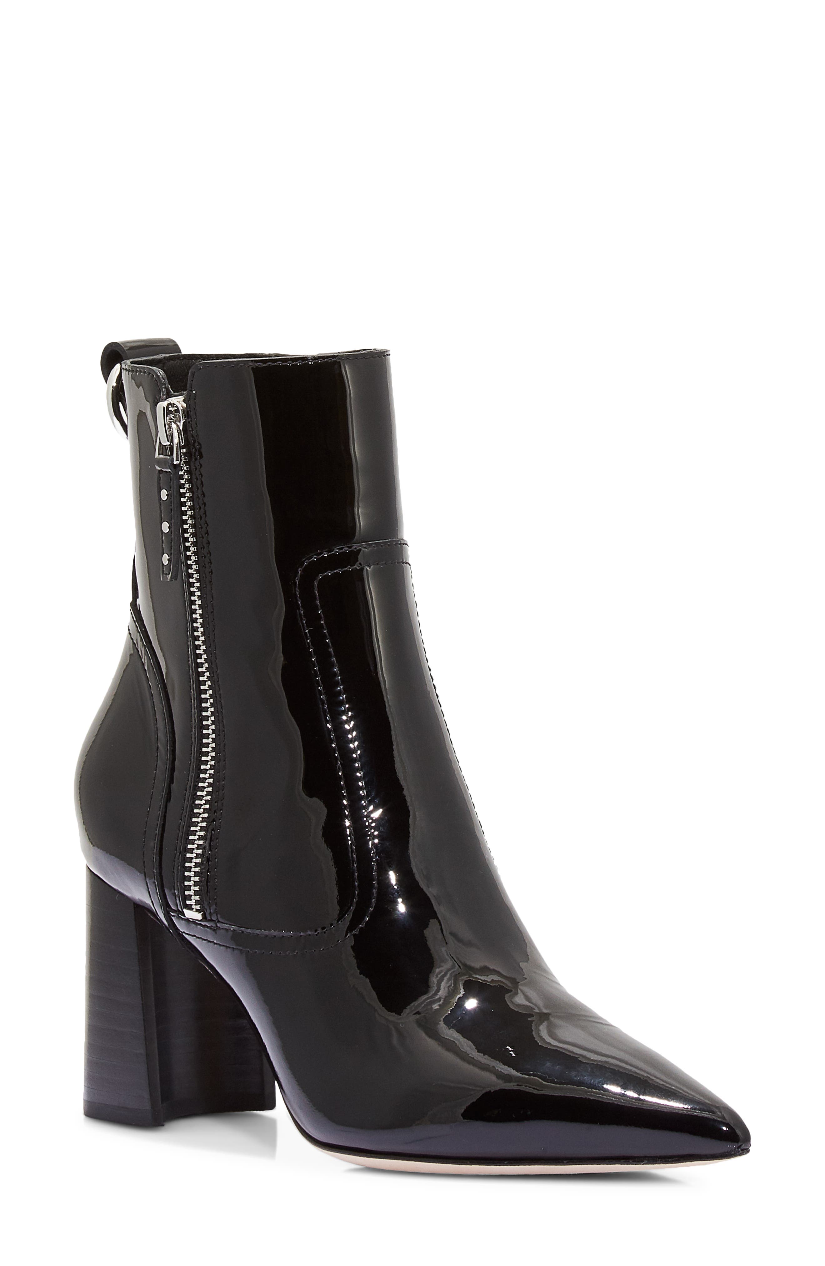 Callan Block Heel Bootie, Main, color, BLACK PATENT
