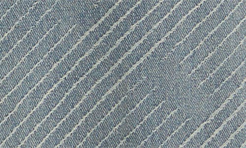 Rizort Maze Stripe Distressed Jeans In Purple