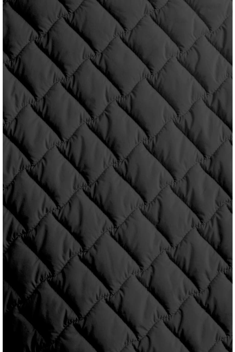 Ecoage Quilted Shirt Jacket, Alternate, color, BLACK