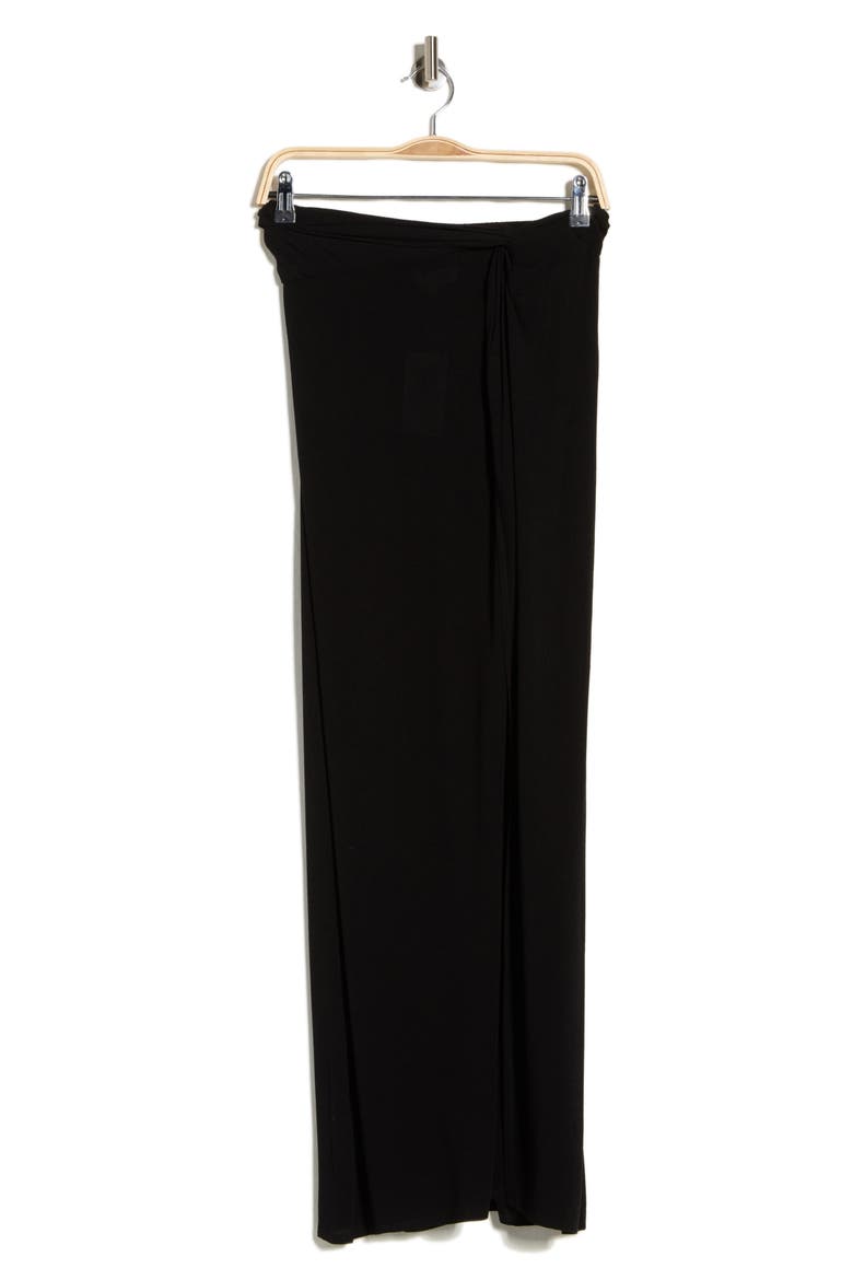 Long Sarong Skirt, Alternate, color, BLACK