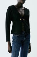 MANGO Apollo V-Neck Knit Jacket