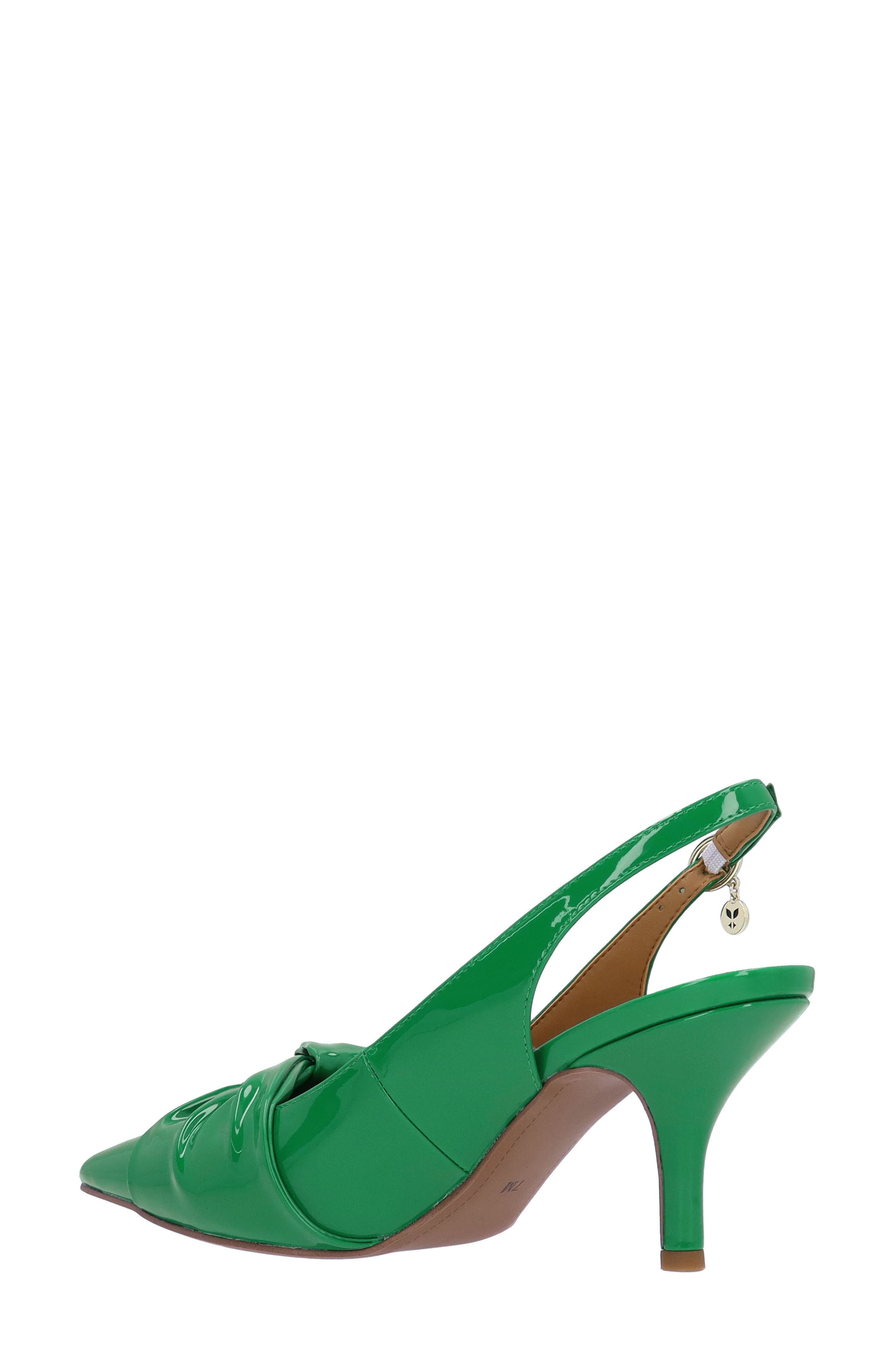 J. Reneé Lenore Pointed Toe Slingback Pump, Alternate, color, Green