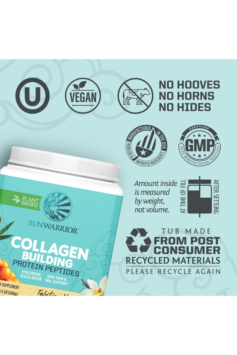 Collagen Building Protein Peptides Powder, Vanilla, 500gm, Alternate, color, No Color