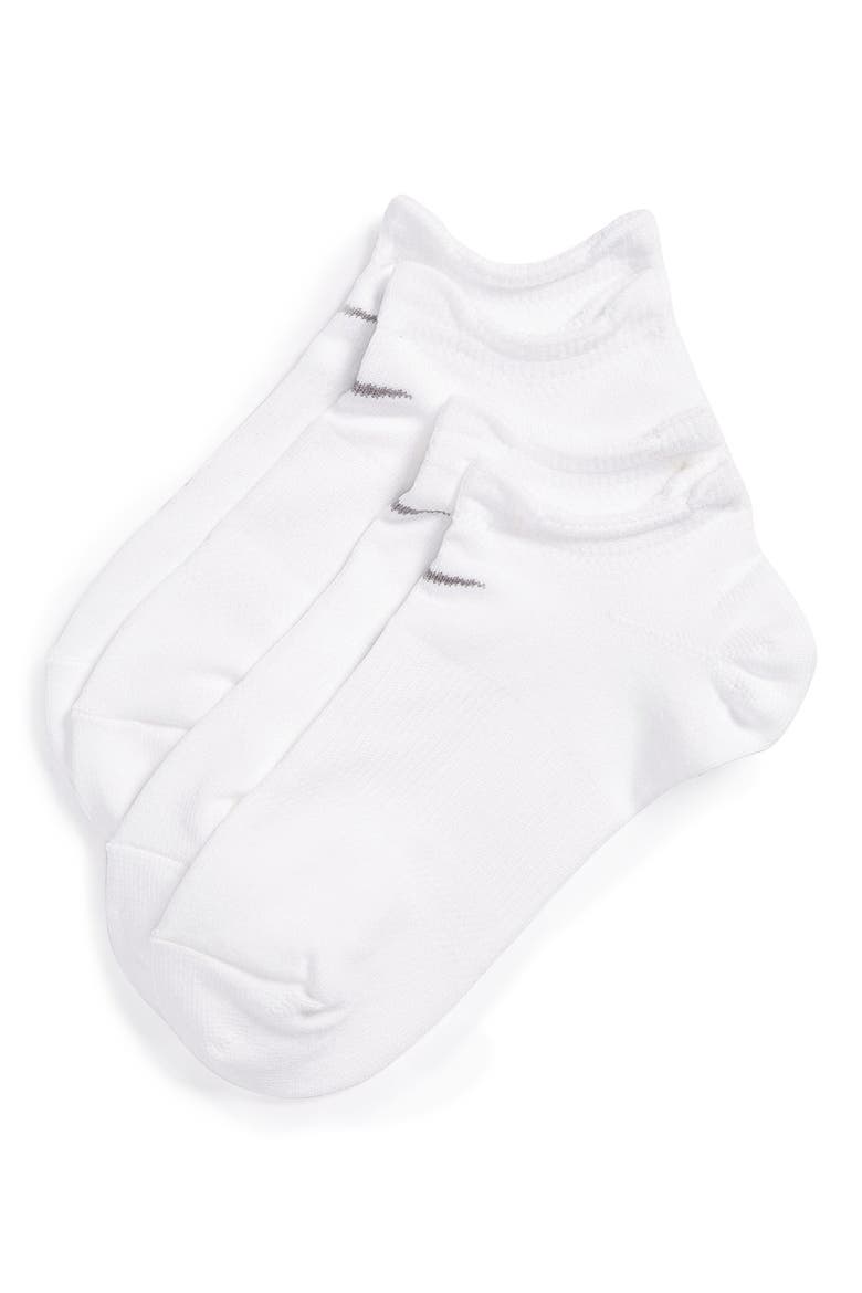 Performance 2-Pack No-Show Socks, Main, color, WHITE